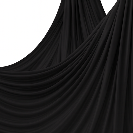 Szarfa akrobatyczna aerial silk | 6 m | Czarna