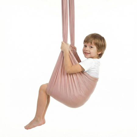 Hamak dla dzieci chusta sensoryczna | 3 m | Szampański róż