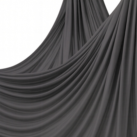 Szarfa akrobatyczna aerial silk | 7 m | ciemnoszara