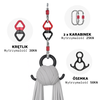 Szarfa akrobatyczna aerial silk | 6 m | szara