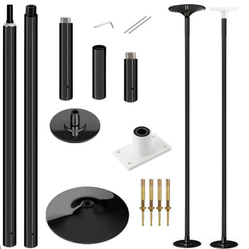 Rura do pole dance statyczno-obrotowa | Czarna | ACRO4F