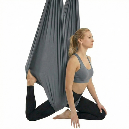 Hamak do jogi aerial | 5 m | Ciemnoszary