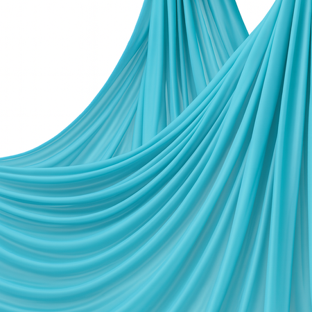 Szarfa akrobatyczna aerial silk | 8 m | jasnoniebieska