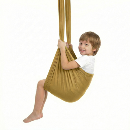 Hamak dla dzieci chusta sensoryczna | 3 m | Złoty