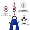 Szarfa akrobatyczna aerial silk | 8 m | Niebieska