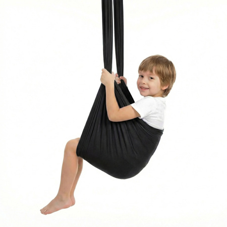 Hamak dla dzieci chusta sensoryczna | 3 m | Czarny