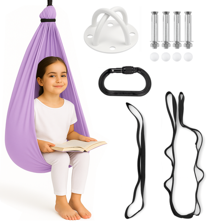 Hamak dla dzieci chusta sensoryczna | 3 m | Fioletowy