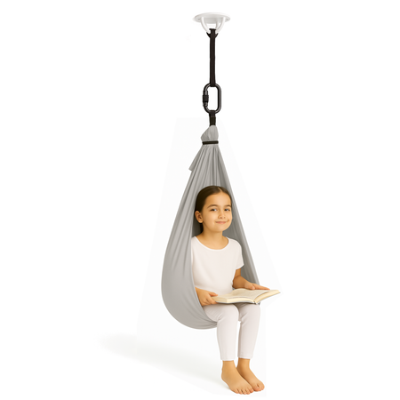 Hamak dla dzieci chusta sensoryczna | 3 m | Jasnoszary