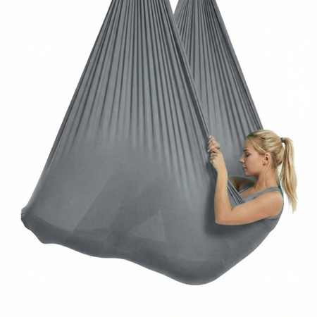 Hamak do jogi aerial | 6 m | Ciemnoszary