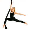 Szarfa akrobatyczna aerial silk | 6 m | Czarna