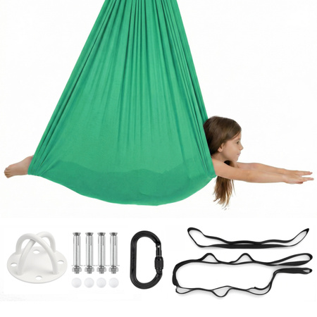 Hamak dla dzieci chusta sensoryczna | 3 m | Jasnozielony