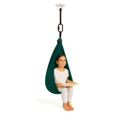 Mocowanie sufitowe hak, uchwyt, aerial silk, huśtaki, trx | Czarny