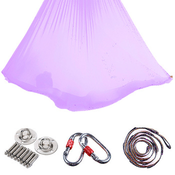 Hamak do jogi aerial | 5 m | fioletowy