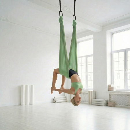 Hamak do jogi aerial | 5 m | Pistacjowy