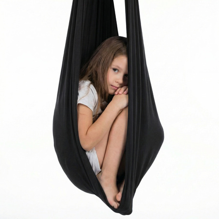 Hamak dla dzieci chusta sensoryczna | 3 m | Czarny