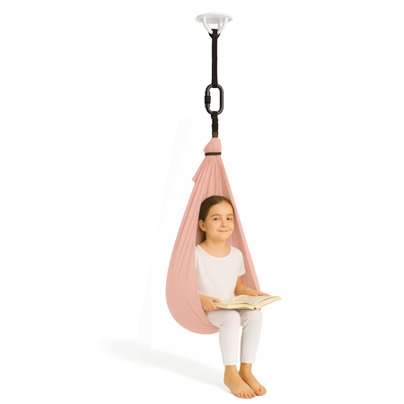 Hamak dla dzieci chusta sensoryczna | 3 m | Szampański róż