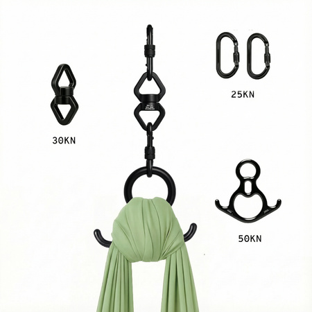 Szarfa akrobatyczna aerial silk | 8 m | pistacjowy