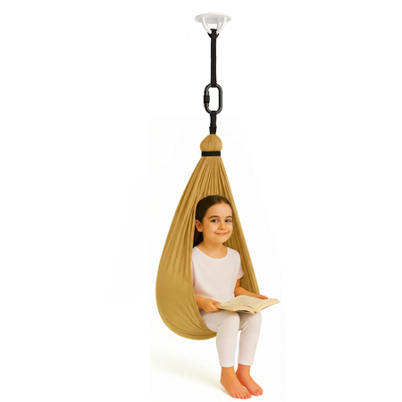 Hamak dla dzieci chusta sensoryczna | 3 m | Złoty