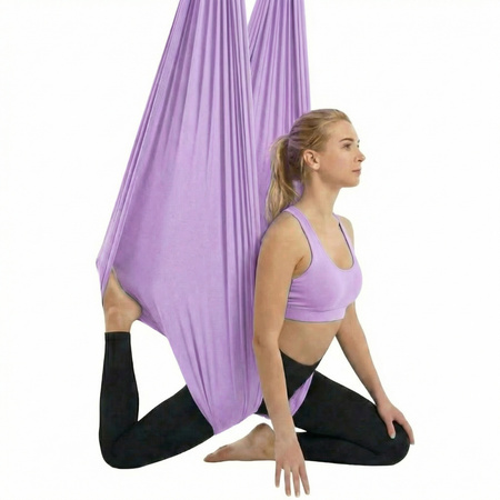 Hamak do jogi aerial | 4 m | fioletowy