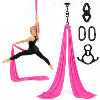 Szarfa akrobatyczna aerial silk | 7 m | różowa