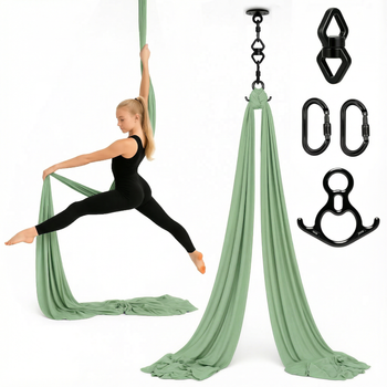 Szarfa akrobatyczna aerial silk | 8 m | pistacjowy