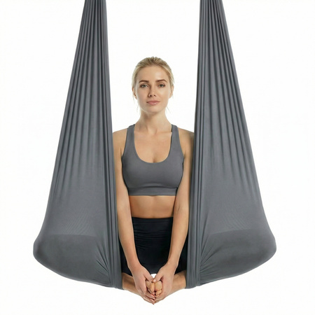 Hamak do jogi aerial | 4 m | Ciemnoszary