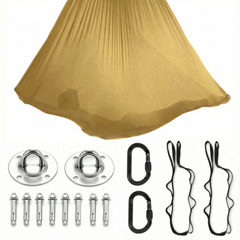 Hamak do jogi aerial | 5 m | Złoty