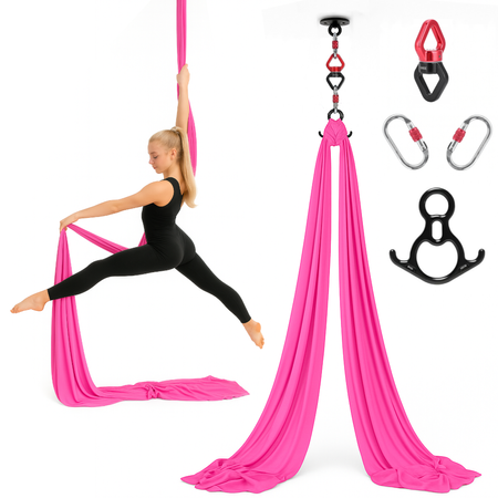 Szarfa akrobatyczna aerial silk | 7 m | różowa