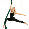 Szarfa akrobatyczna aerial silk | 7 m | ciemnozielona