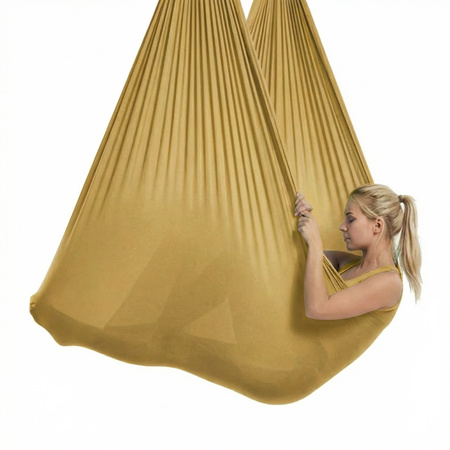 Hamak do jogi aerial | 5 m | Złoty