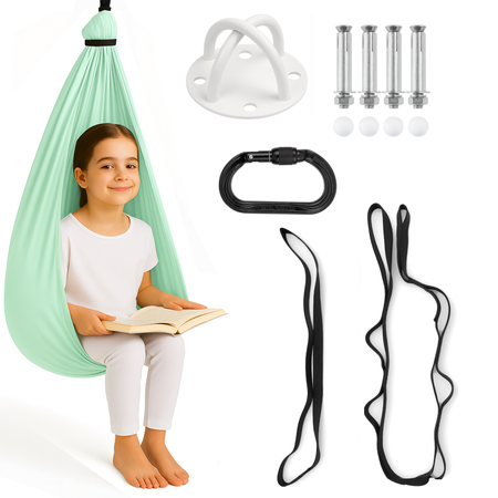 Hamak dla dzieci chusta sensoryczna | 3 m | Jasnozielony