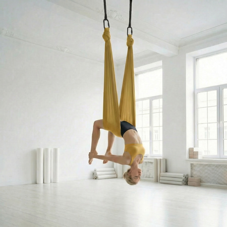 Hamak do jogi aerial | 5 m | Złoty