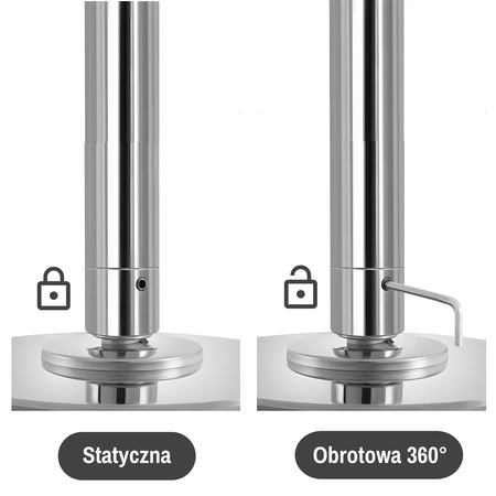 Rura do pole dance statyczno-obrotowa | Różowa | ACRO4F
