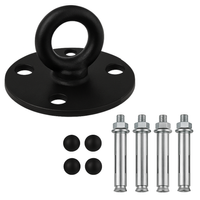 Mocowanie sufitowe hak aerial silk | 1000 kg | Czarny